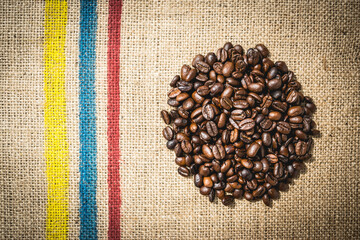 Café Colombia Yute Fondo Grano de café 