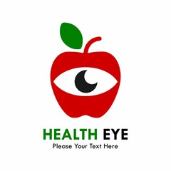Health eye logo template illustration