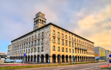 Typical architecture of Karlsruhe in Baden-Wurttemberg, Germany