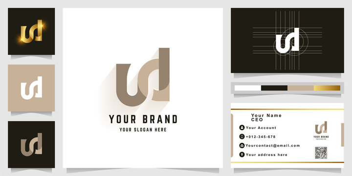 Letter Ud or Sd monogram logo
