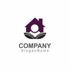 Home and people Logo design inspiration image Template Design Vector