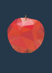 illustration of a red apple