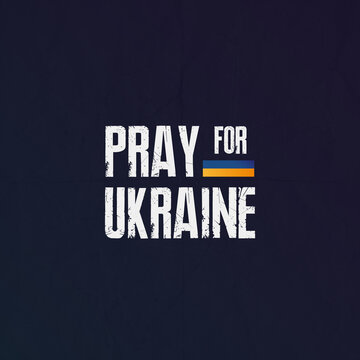 Pray For Ukraine Illustration