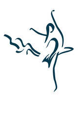 silhouette of a dancer