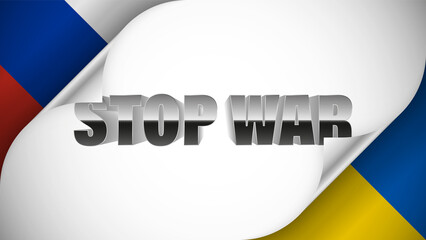 Vector illustration about the war between Russia and Ukraine. An impact element for every use.