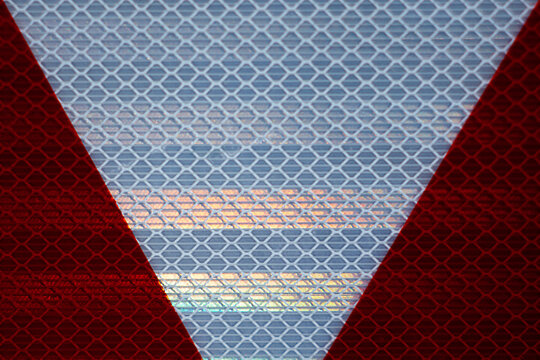 Background deigns with honeycomb and stripe pattern.