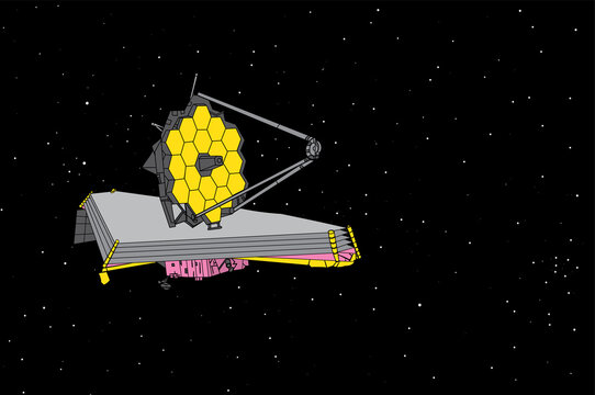 Illustration of the James Webb Space Telescope