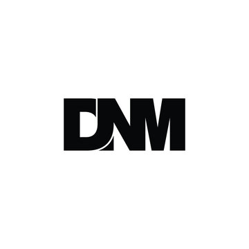 DNM letter monogram logo design vector