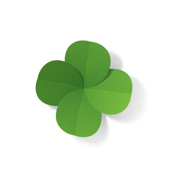 Four-leaf clover (3d vector illustration)