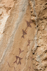 Rock art of the cave de los Letreros, Velez Blanco, Almeria 