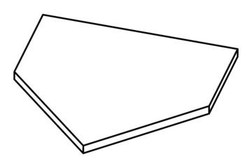 野球、ソフトーボールのホームベース