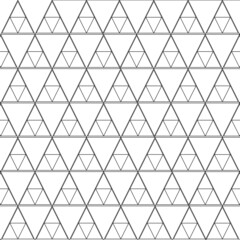 Geometric pattern with only triangles