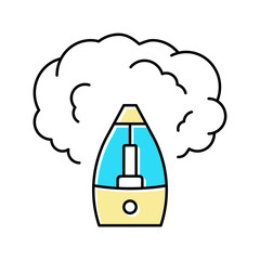 humidifier device color icon vector illustration