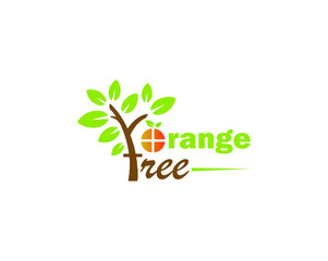 Orange Tree Logo Template Design