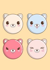 Cute Cat Characters Illustrations