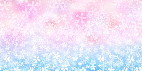 桜　和柄　水彩　背景