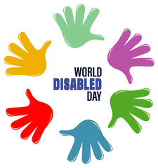 Poster design for world disabled day