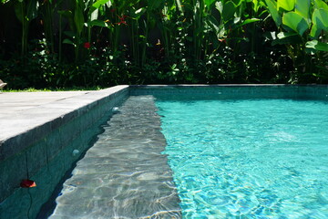 swimming pool in hotel