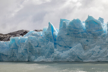 Muro de hielo en el Glaciar Grey, Patagonia Chilena