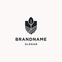 Nature logo icon flat design template 