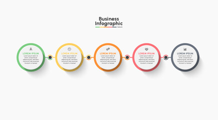 Business infographic timeline icons designed for abstract background template milestone element modern diagram process technology digital marketing data presentation chart Vector