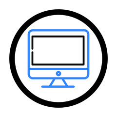 Computer or screen monitor icon