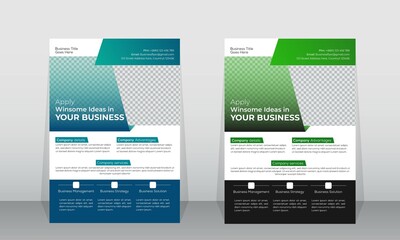 * CMYK color
* 2 color presentations
* A4 size
* Editable texts and images