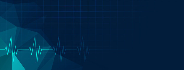 blue medical banner healthcare design
