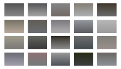 metallic gray gradients combination swatches