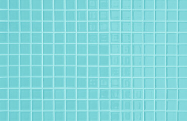 Blue ceramic wall and floor tiles mosaic abstract background. Design wallpaper texture decoration...