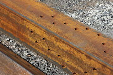 A rust steel angle for raw material of steel tower