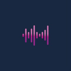 Sound waves vector illustration design template