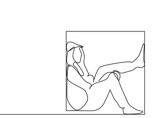 a person who is used to living in a closed place and living within a certain cycle and limits.