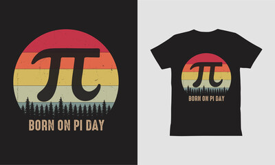 Born On Pi Day-t shirt design.