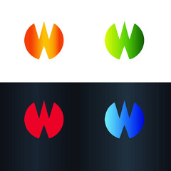 Letter W Creative Unique Modern Vector Logo Design