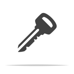 Key icon transparent vector isolated