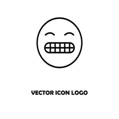 grimacing face smile