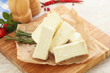 Natural organic Greek Feta cheese