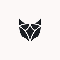 Fox logo icon design template