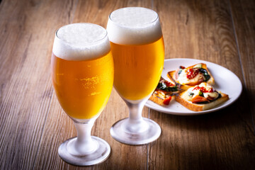 ビールを楽しむ