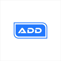 ADD letter logo abstract design. ADD unique design, ADD letter logo design on white background.
ADD creative initials letter logo concept.  