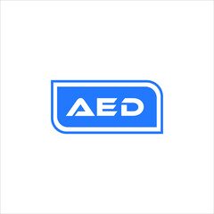 AED letter logo abstract design. AED unique design, AED letter logo design on white background.
AED creative initials letter logo concept. 