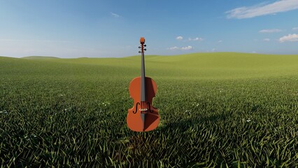 violin with nature background © Hirzan