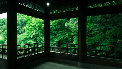 日本庭園の建物
