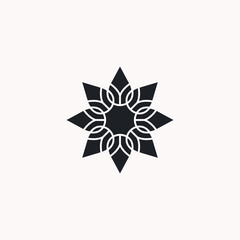 Flower logo icon design template