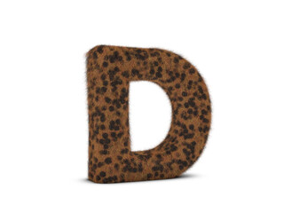 Fur letter D