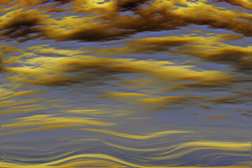 abstract line illustration evening sky
