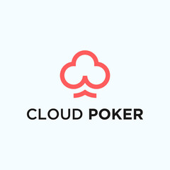 cloud poker logo. casino logo