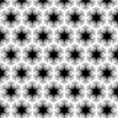 Fototapeta premium Modern simple geometric vector seamless pattern with white line texture on black background. Light abstract wallpaper.