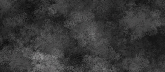 Beautiful grey watercolor grunge. Black marble texture background. abstract nature pattern for design. Border from smoke. Misty effect for film , text or space. vector illustration.